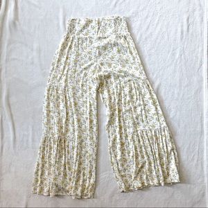 FOREVER 21 High Waisted Wide Leg WildFlower Pants
